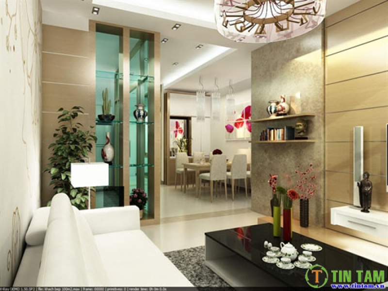 Giấy dán tường phòng khách q5